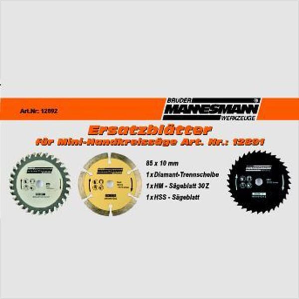Br&uuml;der Mannesmann Sagblader for sirkelsag 3 stk