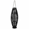 vidaXL Hengelanterne for stearinlys bambus svart 95 cm