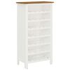 vidaXL Vinskap 56x32x110 cm heltre eik