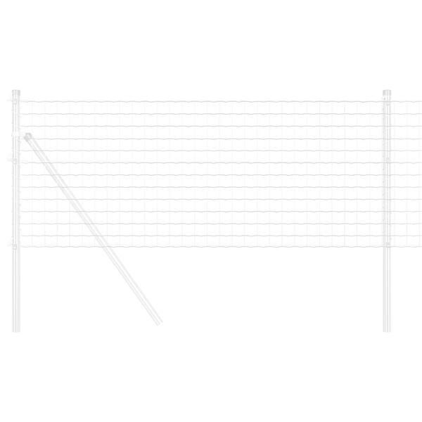 vidaXL Euro gjerde sølv 0.4 x 10 m Varmegalvanisert jern