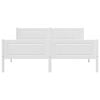 vidaXL Sengeramme hvit heltre furu 120x200 cm