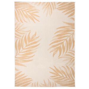 vidaXL Utend&oslash;rs flatvevd teppe 140x200 cm bladm&oslash;nster