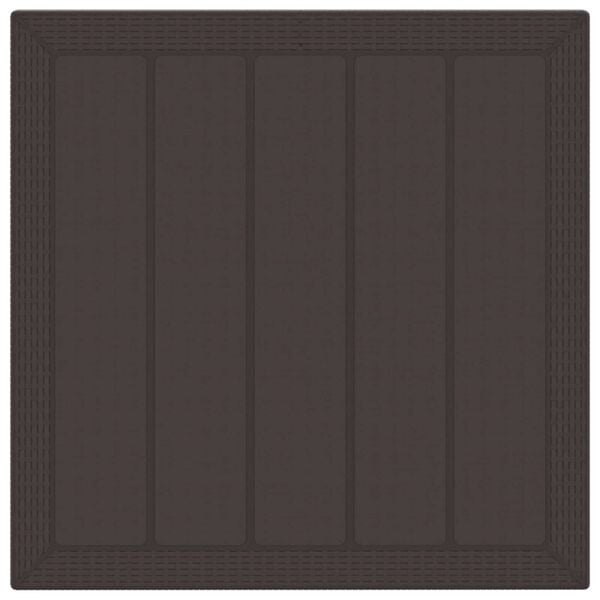 vidaXL Hage Spisegruppe 5 pcs Brun Polypropen