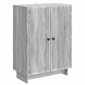 vidaXL Serviesskap Gr&aring; sonoma 66 x 34,5 x 90 cm Konstruert tre