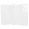 vidaXL Sammenleggbar romdeler 6 paneler japansk stil 240x170 cm hvit