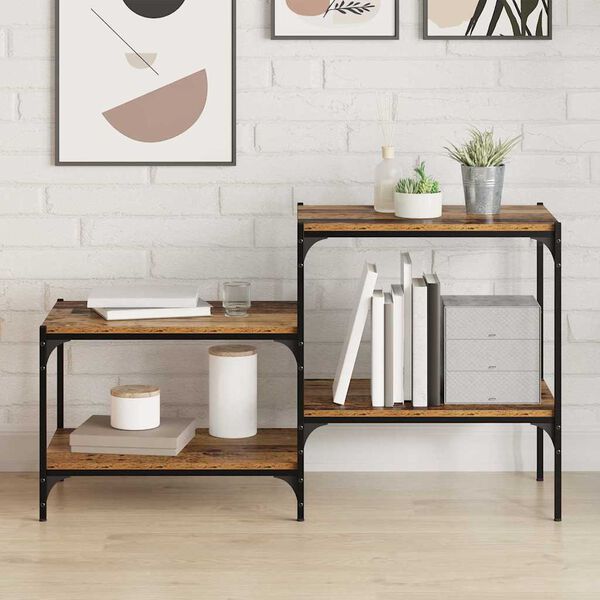 vidaXL Bokhyllebrett 4 pcs Brun 60 x 40 x 1,5 cm Konstruert tre