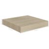 vidaXL Flytende vegghyller 4 stk eik 23x23,5x3,8 cm MDF