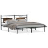 vidaXL Sengeramme uten madrass r&oslash;kt eik 160x200 cm konstruert tre