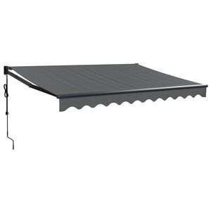 vidaXL Automatisk uttrekkbar markise antrasitt 3x2,5 m