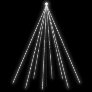vidaXL LED juletre Innend&oslash;rs Utend&oslash;rs 1300 LEDs Kald Hvit 8 m