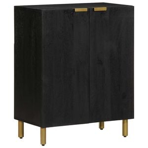 vidaXL Skjenk svart 60x33x75 cm konstruert tre