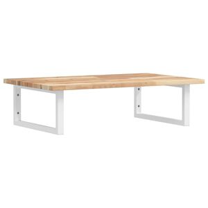 vidaXL Servanthylle veggmontert st&aring;l og heltre akasie