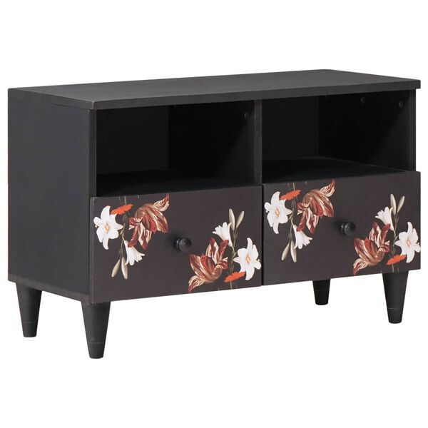 vidaXL Oppbevaringsskap Flerfarget 70 x 33,5 x 46 cm Massiv mango tre