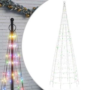 vidaXL LED juletre 550 LEDs Fargerike 300 cm