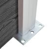 vidaXL Gjerdepanelsett WPC 353x146 cm svart
