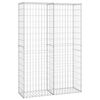 vidaXL Gabionkurv med lokk galvanisert tr&aring;d 150 x 100 x 30 cm