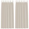 vidaXL Voile Gardin 2 stk. sand 245 x 140 cm Polyester