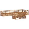 vidaXL Utend&oslash;rs sofa-sett 8 pcs Naturlig Solid akasietre