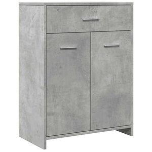 vidaXL Baderomsskap betonggr&aring; 60x33x80 cm sponplate