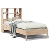 vidaXL Seng med bokhylle uten madrass 90x200 cm heltre furu