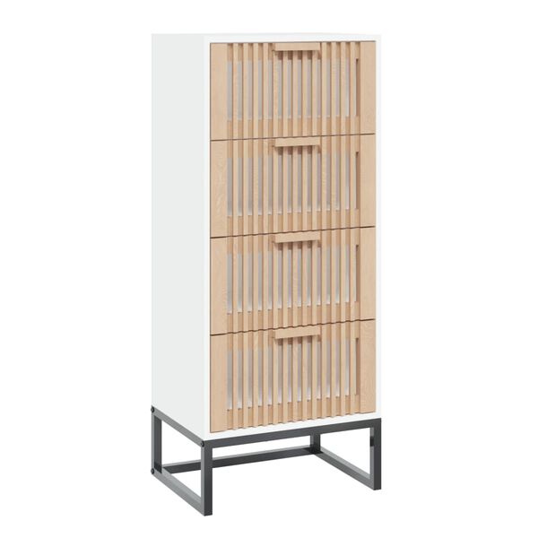 vidaXL Highboard hvit 40x30x95 cm konstruert tre