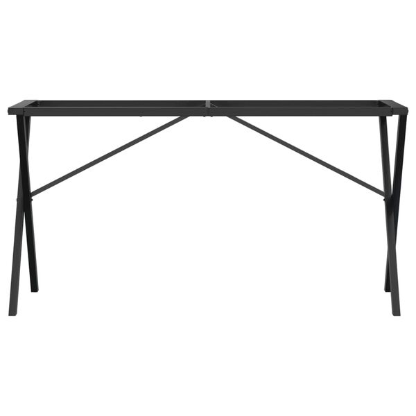 vidaXL Ben for spisebord X-ramme 120x60x73 cm stål