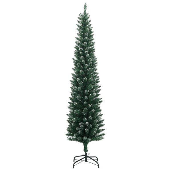 vidaXL Kunstig slankt juletre 300 LED 210 cm