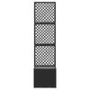 vidaXL Plantekassed Svart 35 x 30 x 135 cm Metall