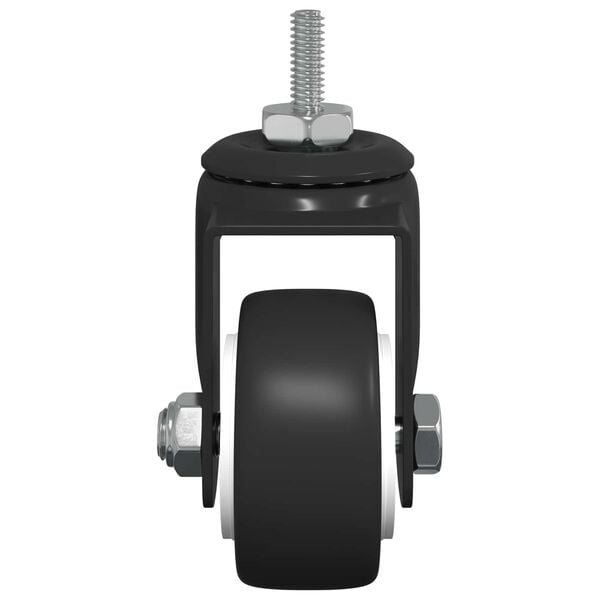 vidaXL Svinghjul 12 pcs Svart M6 mm Jern og nylon