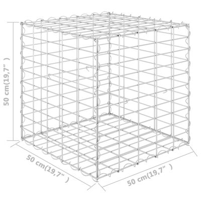 vidaXL Gabion høybed kubeformet ståltråd 50x50x50 cm