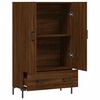 vidaXL Highboard brun eik 69,5x31x115 cm konstruert tre
