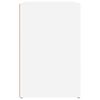 vidaXL Skoskap hvit 130x35x54 cm konstruert tre