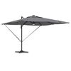 vidaXL Roma parasol med LED -stripelys Antrasitt 286 x 284 x 270 cm