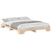 vidaXL Sengestamme Brun 160 x 220 cm Massiv furu