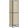 vidaXL Highboard sonoma eik 35,5x35x139 cm konstruert tre og metall
