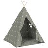 vidaXL Tipi-telt for barn med pose polyester gr&aring; 115x115x160 cm