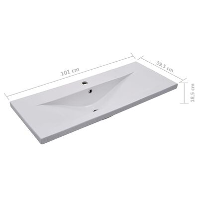 vidaXL Servantskap med innebygd vask grå sponplate