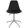 vidaXL Svingbar kontorstol svart PP