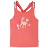 vidaXL Singlet for barn enhj&oslash;rningstrykk korall 128