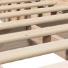 vidaXL Sengestamme Vokset Brun 75 x 190 cm Massiv furu