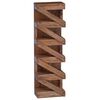vidaXL Vinhylle Naturlig 24 x 14 x 80 cm Massiv Mahogni Tre