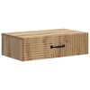 vidaXL Vegghengt Sidebord 59 x 34,5 x 17 cm Konstruert tre Artisan eik