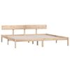 vidaXL Sengeramme heltre furu 200x200 cm