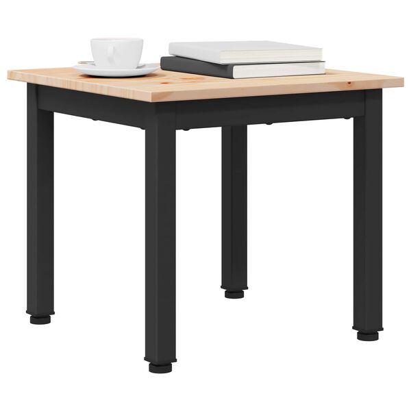 vidaXL Kaffebord Hvit 60 x 50 x 36 cm Massiv furu