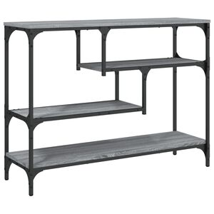 vidaXL Konsollbord gr&aring; sonoma 100x30x75 cm konstruert tre