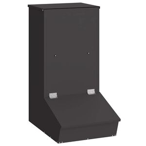 vidaXL F&ocirc;ringsautomat for Svin Svart 55 x 38 x 76 cm 20 kg