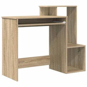 vidaXL Skrivebord Sonoma eik 106 x 41 x 88.5 cm Konstruert tre