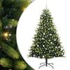 vidaXL Kunstig leddet juletre med 300 LED-lamper Gr&oslash;nn 180 cm