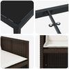 vidaXL Hage Spisegruppe 5 pcs Brun polyrotting