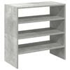 vidaXL Skostativer 2 stk stablebar betonggr&aring; 60x30x30,5 cm